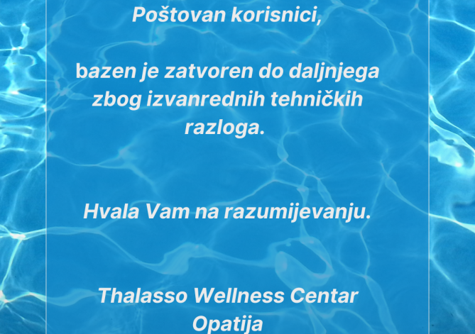 Bazen wellness  - zatvoren